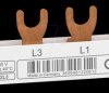 R9XFH306 Resi9 busbar fork, 3P, 6 TE, 63A, can be cut to length