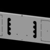 Mounting plate, metal, (L x W x H x D) 600 x 600 x 200 x 400 mm, for 3VA12 (250A), 4 pole, plug-in socket, plug-in unit, 8PQ6000