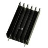 Radiator; DY-GF/5; z 2 pinami do druku; z otworem; czerniony; 50mm; żebrowany; 6,6K/W; 30mm; 15mm
