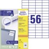 Avery-Zweckform 3668 All-purpose labels White 52.5x21.2mm 5600 pcs Permanent