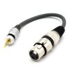 ADAPTER XLR ŻEŃSKI WTYK MINI JACK 3.5 TRS VITALCO PRZEJŚCIÓWKA XLR AUX 3,5