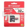 Karta pamięci Transcend Premium 400x microSD 32GB 60MB/s UHS-I klasa 10 z adapterem