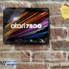 Atari 7800 logo with Colourful Background - Metal Sign