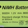 NiMh industrial cell from GP, solder lug, 9000 mAh