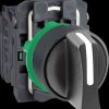 XB5AD41 Selector switch, 2 positions, L latching, R momentary, 1S