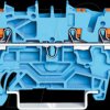 2202-1304 3-conductor through terminal block , 2.5 mm², blue