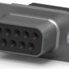 D-Sub socket, 9 pole, standard, unequipped, straight, crimp connection, 1658643-1