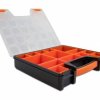 produkt uniwersalny Delock 18420 Pudełko asortymentowe (S x W x G) 272 x 60 x 312 mm Ilość przegród: 14 możliwość wielok