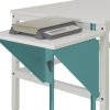 Manuflex AU0004.5021 Regulacja wysokości stołu roboczego do stołów roboczych i stołów roboczych, szer. X głęb. 500 x 800