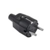 Wtyczka typu niemieckiego 16A/250V (gumowa czarna) 2209