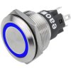 EAO 82-6151.1124 Series 82 Illuminated Pushbutton Mom 22mm Blue 24V Solder Term