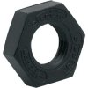 Hexagon nut, M8, W 13 mm, H 4 mm, outer Ø 15 mm, PBT, E10020, package with 2 pieces