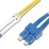 FO patch cable, LC to SC, 2 m, OS2, singlemode 9/125 µm, DK-2932-02