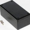 ABS enclosure, (L x W x H) 132 x 66 x 43 mm, black (RAL 9005), IP54, 1594DBK