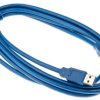 Kabel USB Złącze A USB A Złącze B USB A dł. 3m Przewód przedłużający USB USB 3.0 kolor: Niebieski