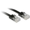 LINDY 47525 RJ45 Patch Cable CAT 6 U/UTP 10m Black Snagless
