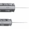 Electrolytic capacitor, 120 µF, 450 V (DC), ±20 %, radial, pitch 7 mm, Ø 18 mm, UCY2W121MHD