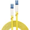 LINDY 47455 Fibreglass FO Cable LC-LC Singlemode OS2 9/125µm 15m Yellow