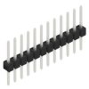 Pin header, 12 pole, pitch 2.54 mm, straight, black, 10046368