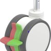 Blickle 935968 LKDXH-PATH 125XK-RIFI-ZAX51 Podwójna rolka z tworzywa sztucznego Średnica koła: 125 mm Maksymalne obciąże