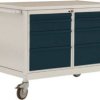 Stół warsztatowy ESD 4 z szufladkami, szer. X gł. X wys. 1135 x 590 x 805 mm Manuflex LW1004.6011