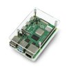 Obudowa do Raspberry Pi 4B/3B+/3B/2B - przezroczysta otwarta