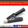 Krokodylek pomiarowy izolowany l=57mm czarny