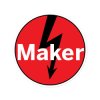Maker Zap Sticker - Red