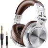 OneOdio Fusion A70 Słuchawki wokółuszne Bluetooth stereo srebrny, brązowy Dźwięk o wysokiej rozdzielczości zestaw słucha
