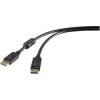 Renkforce RF-3433992 DisplayPort Cable Black 1.00 m UHD 4K 60Hz Gold Plated