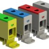 Złączka szynowa 1-torowa 50mm2 czerwona ZGX 1x50 szara wer2 INC-02775