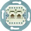 one.platform Gniazdo telefoniczne UAE podwójne RJ11 RJ12 RJ45 kat 3 WDF4108W1 HAGER