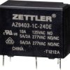 Zettler Electronics 2349918 Przekaźnik mocy AZ9403-1C-24DE, monostabilny, 1 cewka, 277 V/AC, 5 A, 1 szt.