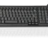 Klawiatura Kompaktowa przewodowa, kolor: Czarny, PS/2, USB, QWERTY (USA), Ceratech