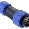 SPP1710-9WW Wtyk 9 pin na kabel (6-10mm) okrągły, zakręcany, wodoodporny - gwint wewnętrzny