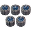 Sealey FW8040405 80 x 40mm Abrasive Flap Wheel on 6mm Shaft 40Grit - Pack of 5