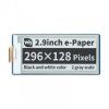 Wyświetlacz E-paper E-Ink - 2,9'' 296x128px - SPI - czarno-biały - do Raspberry Pi Pico - Waveshare 19408