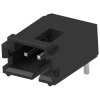 Pin header, 3 pole, pitch 2.54 mm, angled, black, 5-103634-2