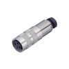 Binder 99-5122-15-06 Female Cable Mount Silver Plated 6 Pin with 4-6mm Outlet