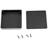 Hammond 1551XBK Miniature Plastic Enclosure 80 x 80 x 20 Black