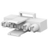 Plug housing, 5 pole, pitch 6.35 mm, straight, natural, 770320-1