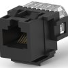 Socket, RJ45, 8 pole, 8P8C, Cat 3, IDC connection, PCB mounting, 216005-4
