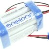 Pakiet akumulatorów AA, NiMH Panasonic eneloop Würfel F2x2 Graupner, Ilość ogniw: 4, 4.8 V, 1900 mAh, Przewód, wtyczka