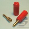 Wtyczka bananowa WB-13 czerwona RoHS