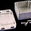1590LBFL Die-cast aluminium housing, 51 x 51 x 31 mm, flanged