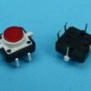 TACT SWITCH 12x12mm h=7,0mm PODŚW.RED