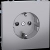 MEG2301-6036 Earthed contact outlet, plugin terminals, stainless steel, Syste