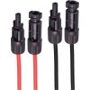 Extension cable, 4 mm solar plug to 4 mm solar coupling socket, 7.5 m, 4.0 mm², black/red, 1.5 kV, 35 A, BS02-320616
