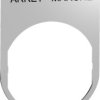 Label holder, printed with “ARRET-MARCHE”, for Harmony XB4/XB5, ZBYM2166