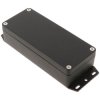 Hammond 1550Z109FBK Thick Wall Flanged Die Cast Enclosure, 150 x 64 x 36, Black